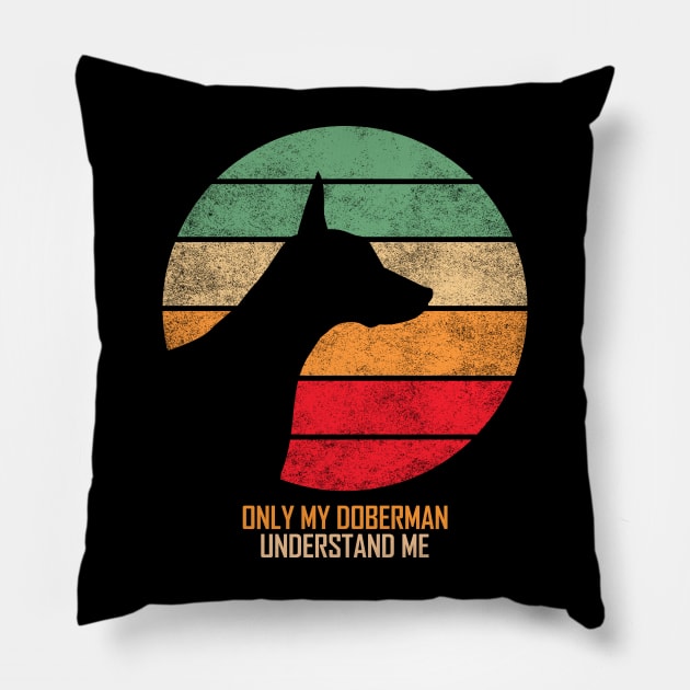 doberman Pillow by Mandala Project
