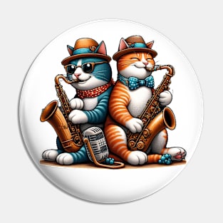 Jazz Cat Pin