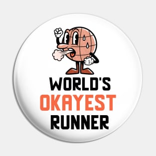 World's Okayest Runner Pin