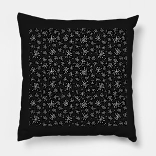 Decorative Black and White Pattern Pillow