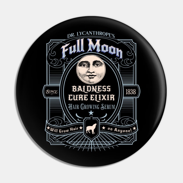 Dr Lycanthrope's Full Moon Elixir Halloween Werewolf Hair Serum Pin by PUFFYP