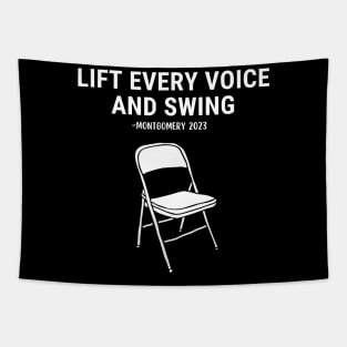 Lift Every Voice and Swing Trending Folding Chair Montgomery Tapestry