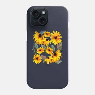 Black-eyed Susan Pattern Phone Case