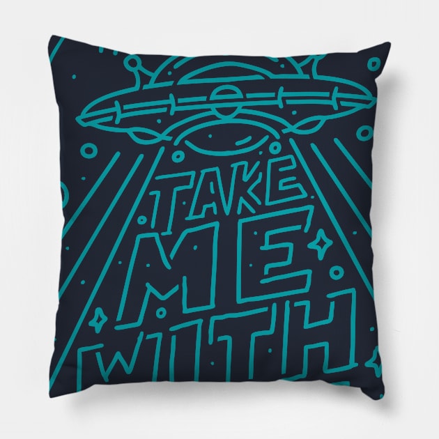 Funny Astronomy, Take me with you Pillow by MacYounes