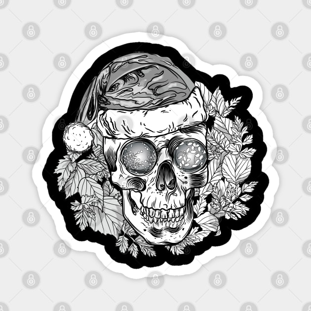 Xmas Skull Magnet by Studio All Inc