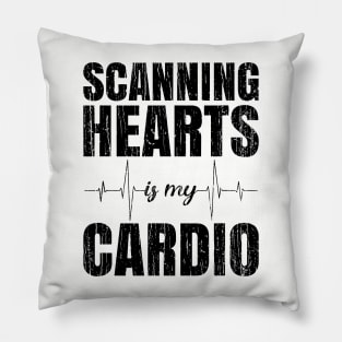 Scanning Hearts Is My Cardio // Black Pillow