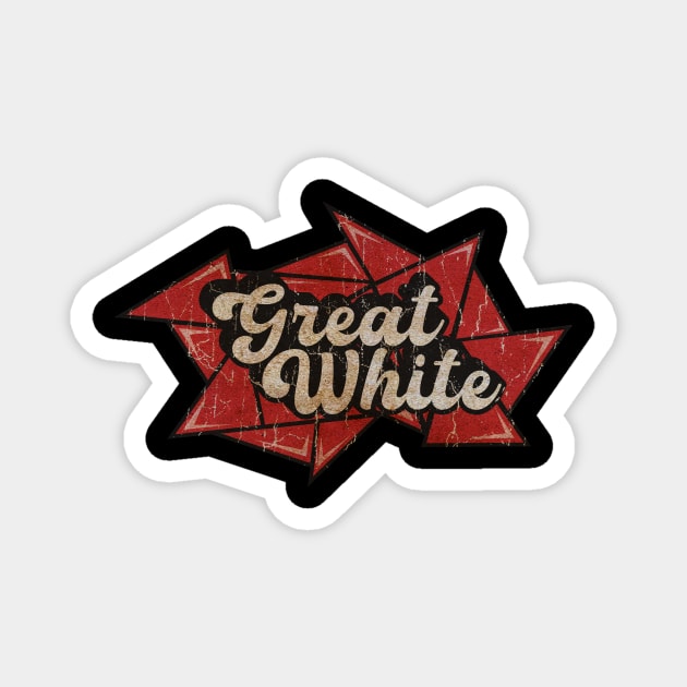 Great White - Red Diamond Magnet by G-THE BOX