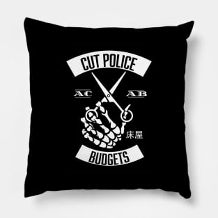 ACAB Cut Police Budgets Skeleton Scissors Pillow