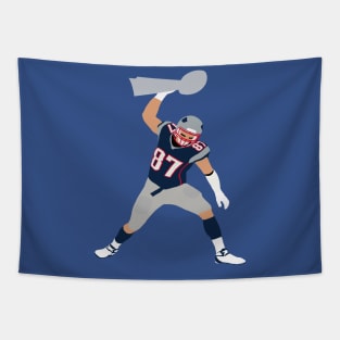 Gronk Spike Lombardi Trophy Tapestry