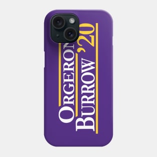 Orgeron and Burrow in 2020 Phone Case