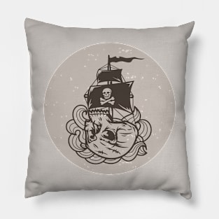 Skullship Pillow