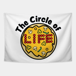 The Cirlce of Life (Pizza) Tapestry