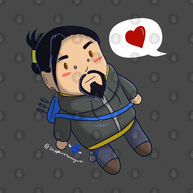 Chibi Hanzo by SapphireAngelBunny