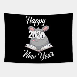 Happy New Year 2020 Chinese Year of the Rat Zodiac Sign Gift Tapestry