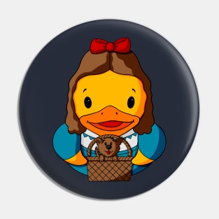 Dorothy and Toto Rubber Duck Pin