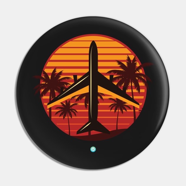 Summer Aircraft Pilot Gift Pin by woormle