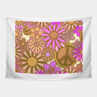 Pastel flower power Tapestry