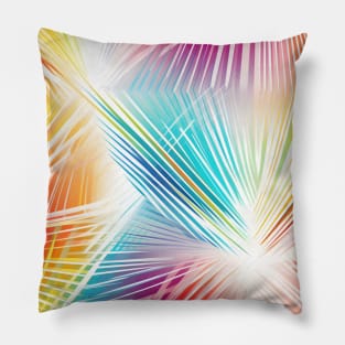 Radiant Rainbow Spectrum: A Burst of Colorful Brilliance Pillow