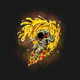 astronaut pizza surfing T-Shirt