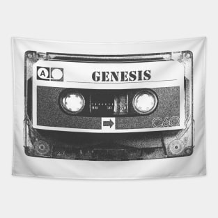 Genesis - Genesis Old Cassette Pencil Style Tapestry