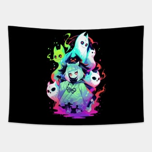 Shinjuku Anime ghost girl Tapestry