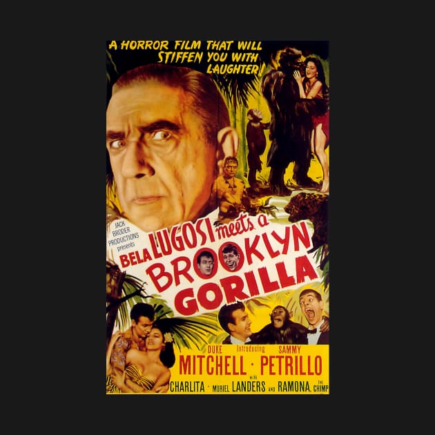 Vintage Comedy Movie Poster - Bela Lugosi Meets a Brooklyn Gorilla by Starbase79