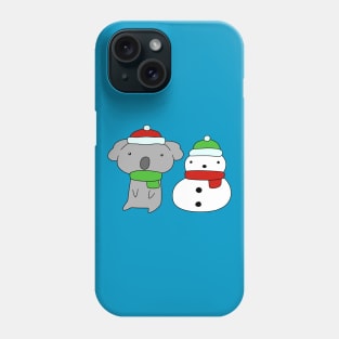 Koala and Snowman Phone Case