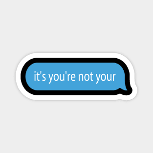 funny text message Magnet