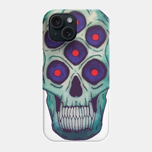 alien skull Phone Case