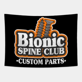 Bionic Spine Club Custom Parts Surgery Spinal Fusion Get Well Tapestry