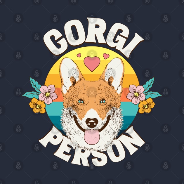 Corgi person pembroke welsh pet dog logo | Morcaworks by Oricca