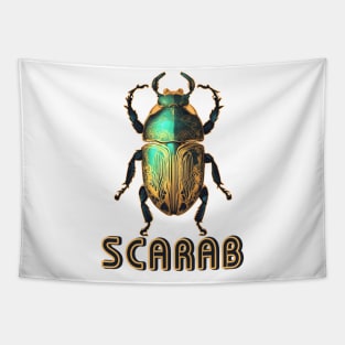 Green Scarab Beetle Tapestry