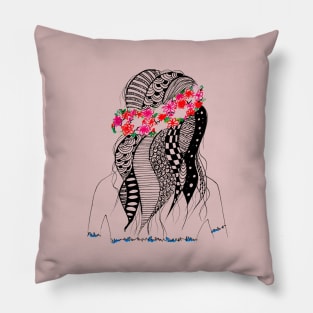 Mystery Girl Pillow