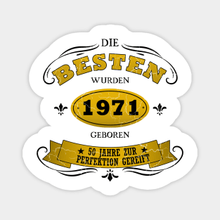 Geburtstag 1971 50 Jahre Birthday Magnet