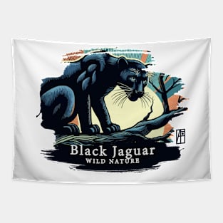 Black Jaguar - WILD NATURE - JAGUAR -6 Tapestry