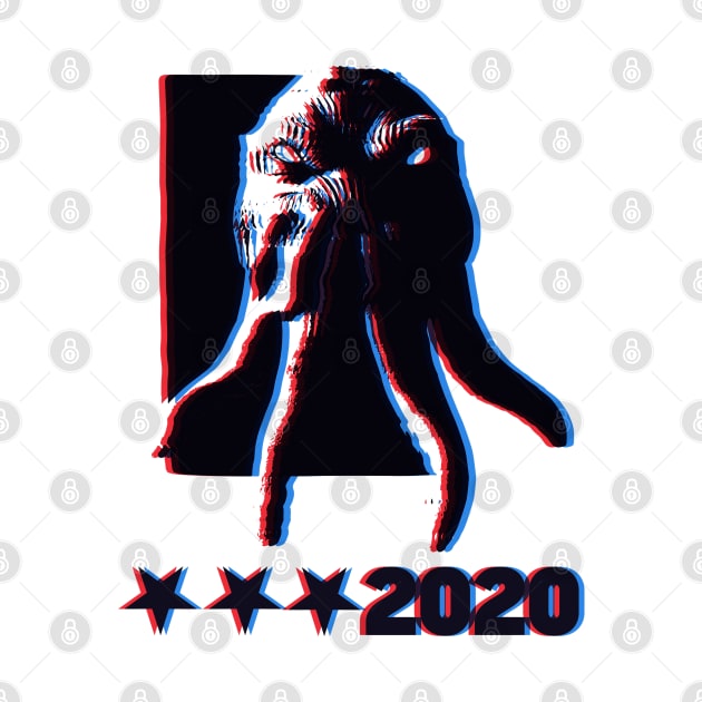 Retro 3D Cthulhu for President 2020 by CthulhuForAmerica