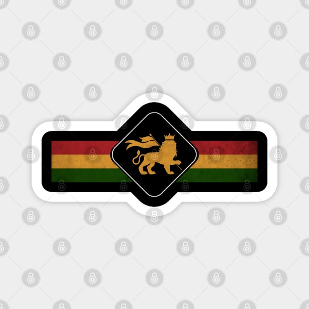 Rasta Lion Session Magnet by CTShirts