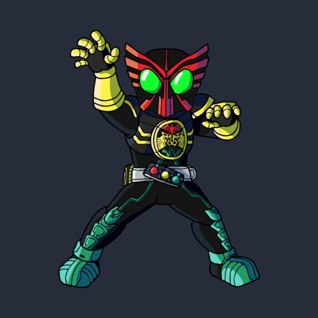 Kamen Rider OOO Chibi by Lautidood