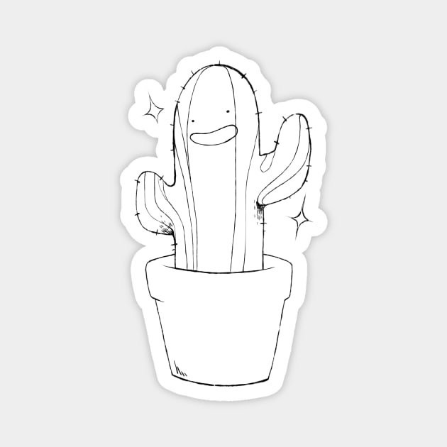 Handsome Cactus Boy Magnet by Pitchcroft