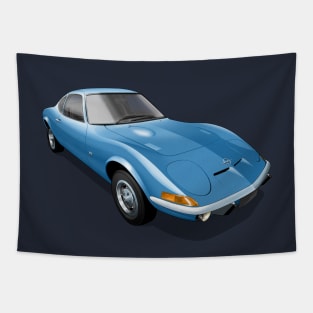 1972 Opel GT in blue Tapestry