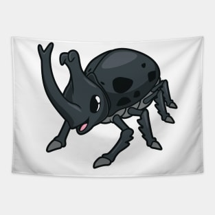 Kawaii rhinoceros beetle Tapestry