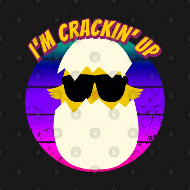 Chick and Egg with Sunglasses – Crackin’ Up by RockReflections