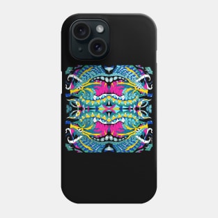 the kraken octopus kaiju monster in madness pattern Phone Case