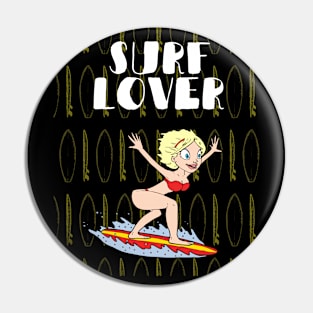 SURF LOVER Pin