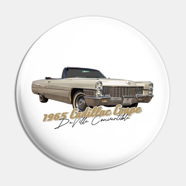 1965 Cadillac de Ville Convertible Pin by Gestalt Imagery