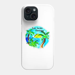 Las Lajas Panama Beach Scene Phone Case