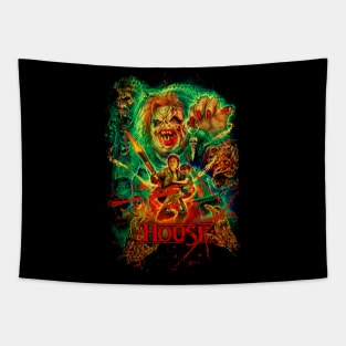 Escape The Demonic House Thrilling Movie-Inspired T-Shirt Tapestry