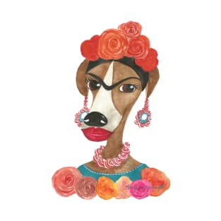 Frida Kahlo dog T-Shirt