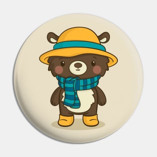 Winter bear Pin