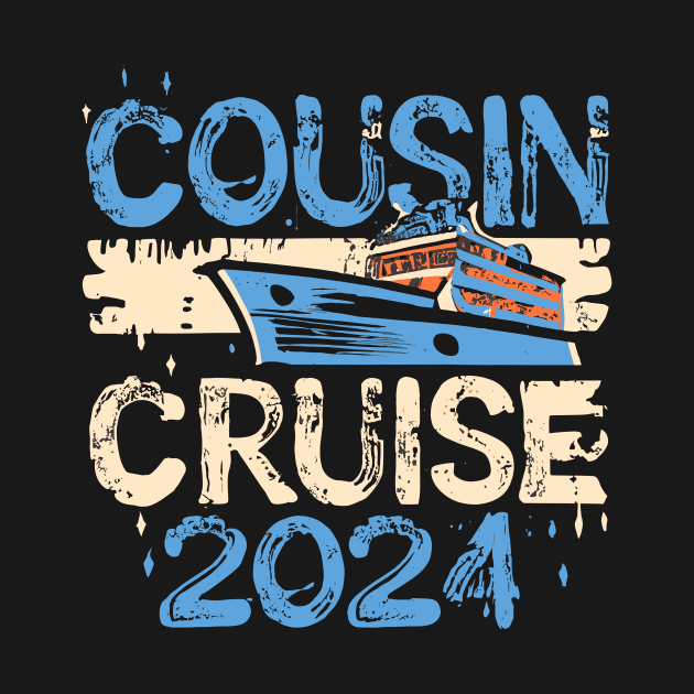 Funny Cousin Cruise 2024 Retro Family Matching Reunion Trip by AimArtStudio